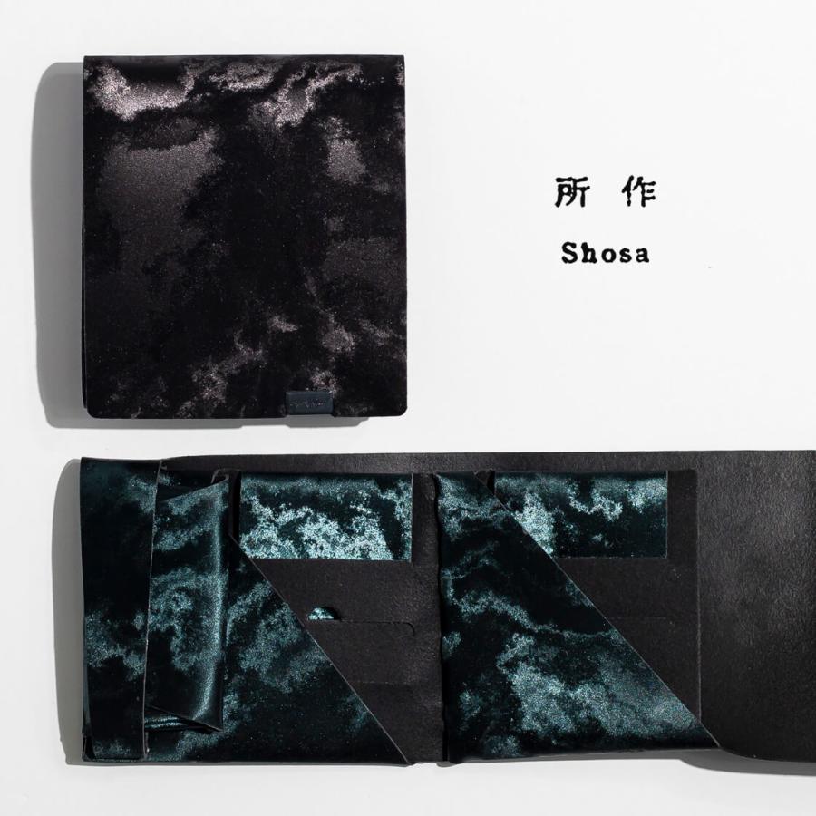 所作三つ折り財布 レザー 金箔加工 所作三つ折り財布 レザー 金箔加工 所作（shosa） 三つ折り財布