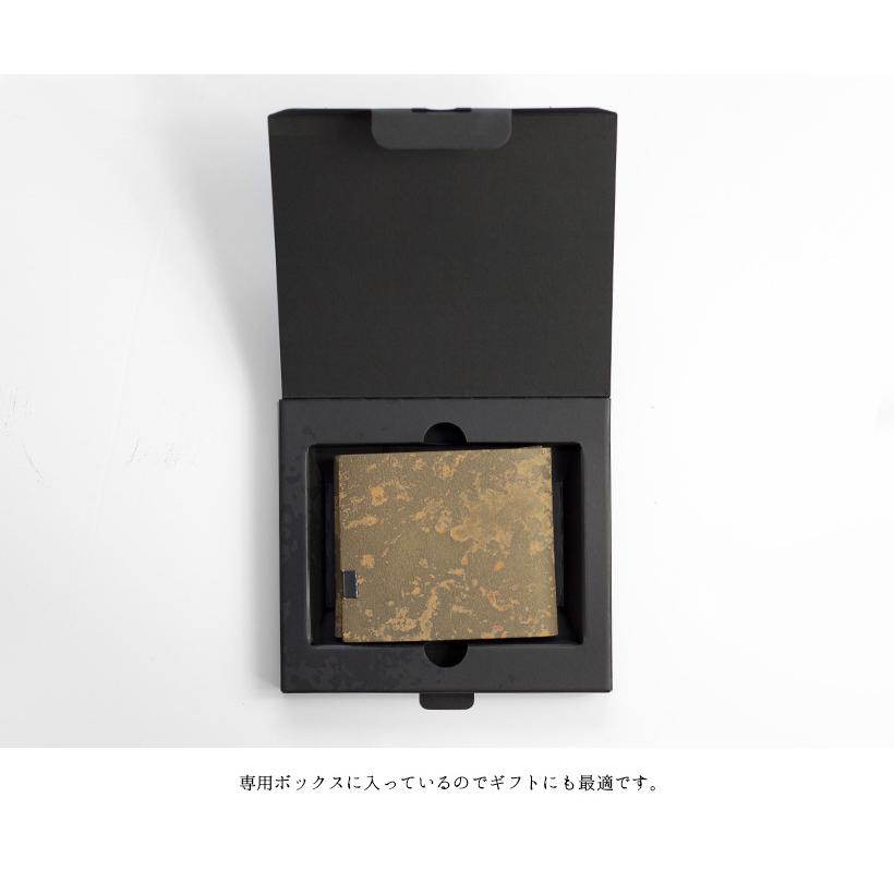 所作（shosa） 三つ折り財布 2.0 満月 月面 本革 レザー 日本製 メンズ