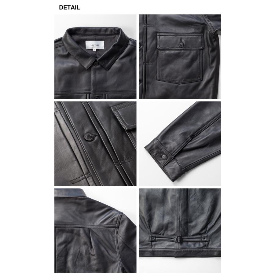 セール価格】LAOTOUR 本革 ラムレザー 1st Gジャン トラッカー