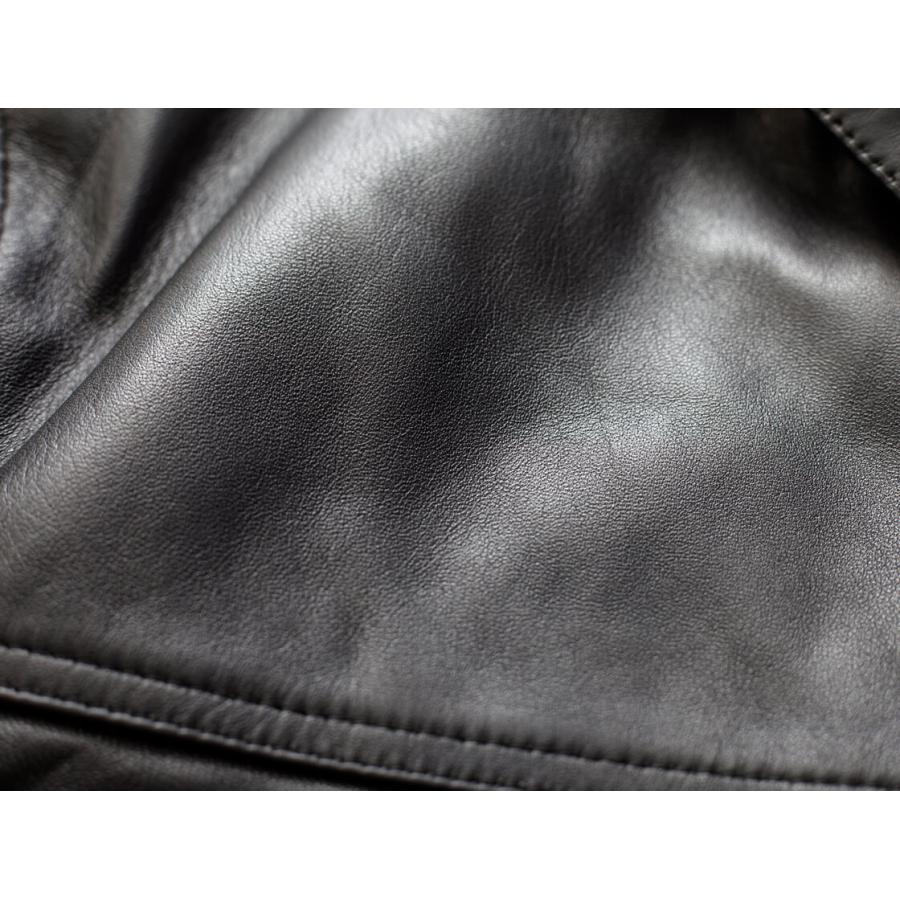 セール価格】LAOTOUR 本革 ラムレザー 1st Gジャン トラッカー