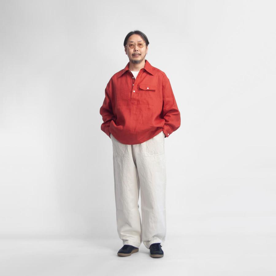Officine Generale リネン混 アンコン 56 大きいサイズ 春夏 OFFICINE GÉNÉRALE Alex Lyocell and Cotton-Blend Shirt for Men | MR