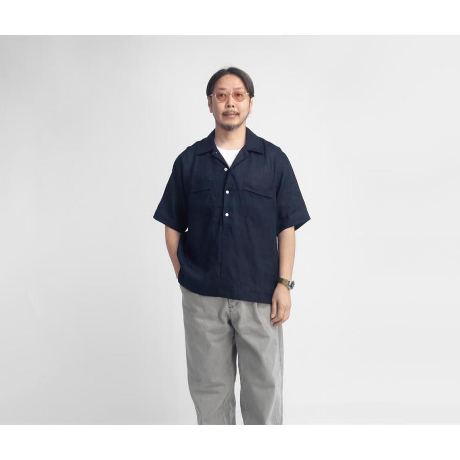 UNITED ARROWS バンドカラーシャツ 麻100% 黒 リネン UNITED ARROWS バンドカラーシャツ 麻100% 黒 リネン - メルカリ