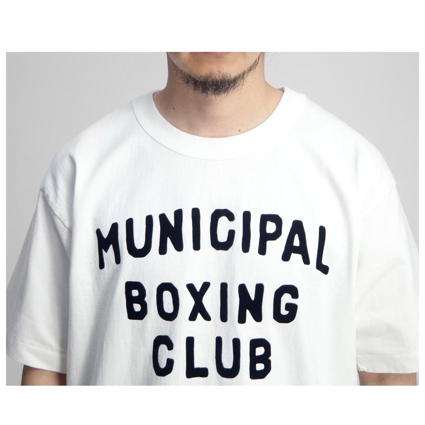A.G.スポルディング＆ブロス A.G.SPALDING＆BROS フロッキープリントTシャツ 日本製 BOXINGの画像