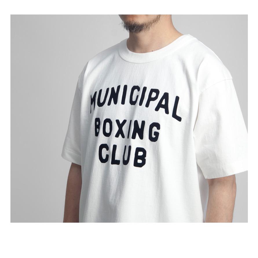 A.G.スポルディング＆ブロス A.G.SPALDING＆BROS フロッキープリントTシャツ 日本製 BOXINGの画像