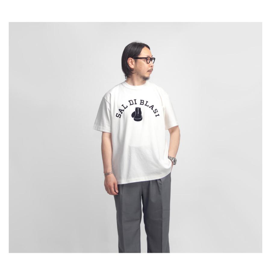 A.G.スポルディング＆ブロス A.G.SPALDING＆BROS アーカイブ フロッキープリントTシャツ 日本製 SAL DI BLASIの画像