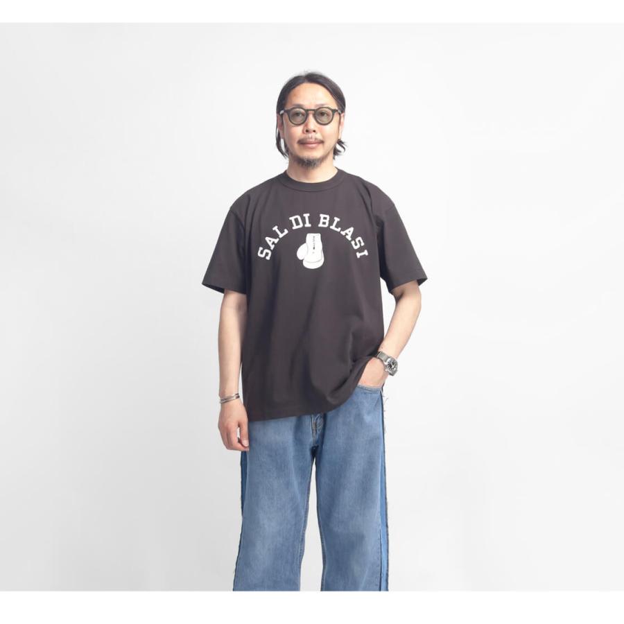 A.G.スポルディング＆ブロス A.G.SPALDING＆BROS アーカイブ フロッキープリントTシャツ 日本製 SAL DI BLASIの画像