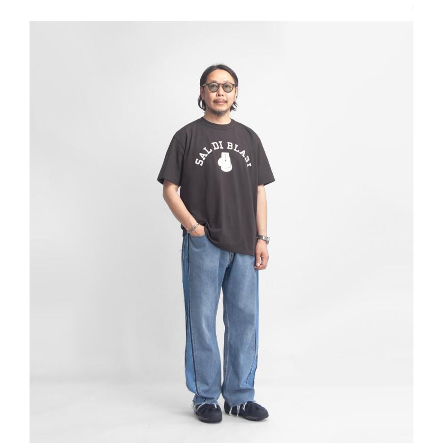 A.G.スポルディング＆ブロス A.G.SPALDING＆BROS アーカイブ フロッキープリントTシャツ 日本製 SAL DI BLASIの画像