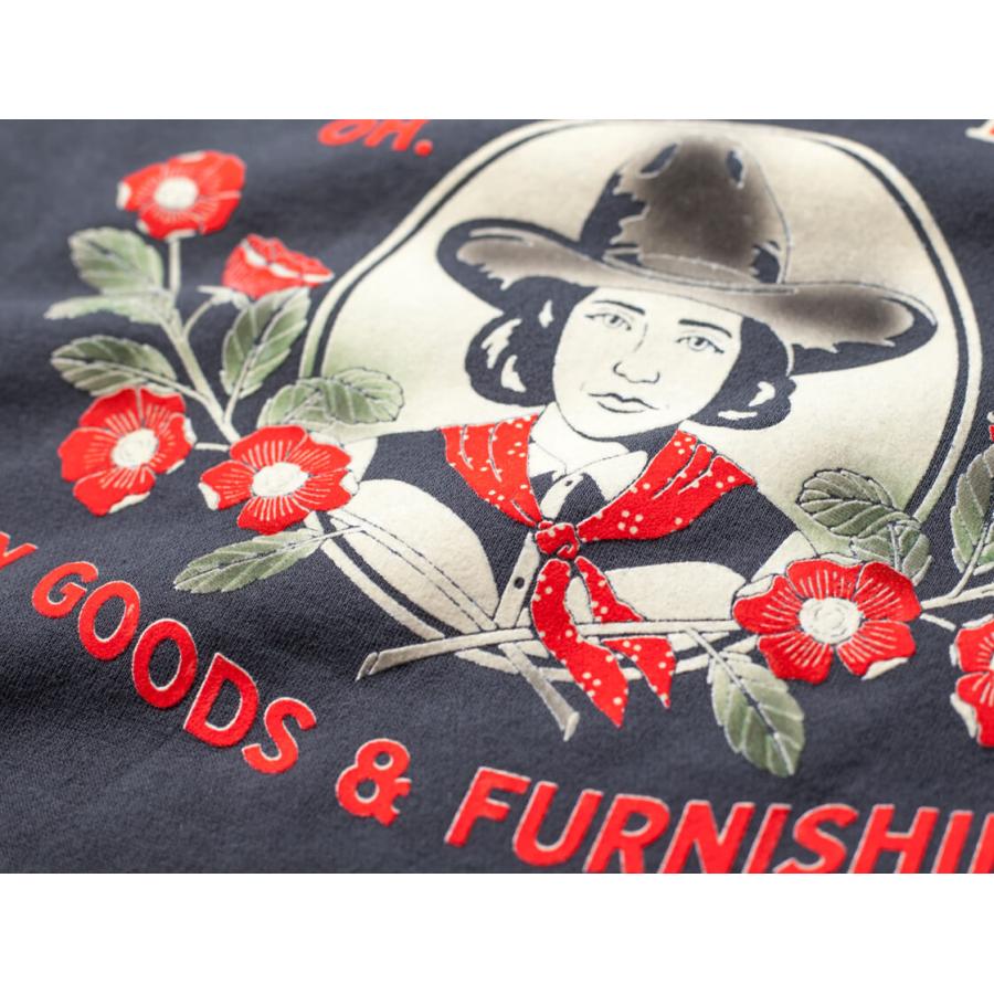 A.G.スポルディング＆ブロス A.G.SPALDING＆BROS PRAIRIE ROSE フロッキー 裏起毛スウェットシャツ 日本製の画像