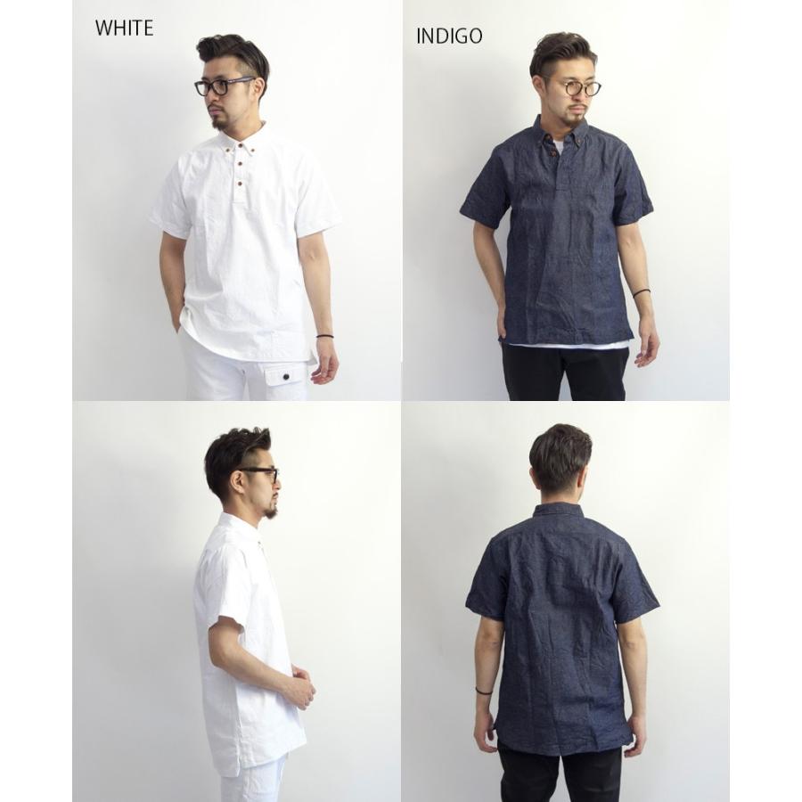 セール プルオーバーデニムシャツ 綿麻 半袖 日本製 セットアップ メンズ Ste Marc Arrows マークアローズ 通販 Yahoo ショッピング