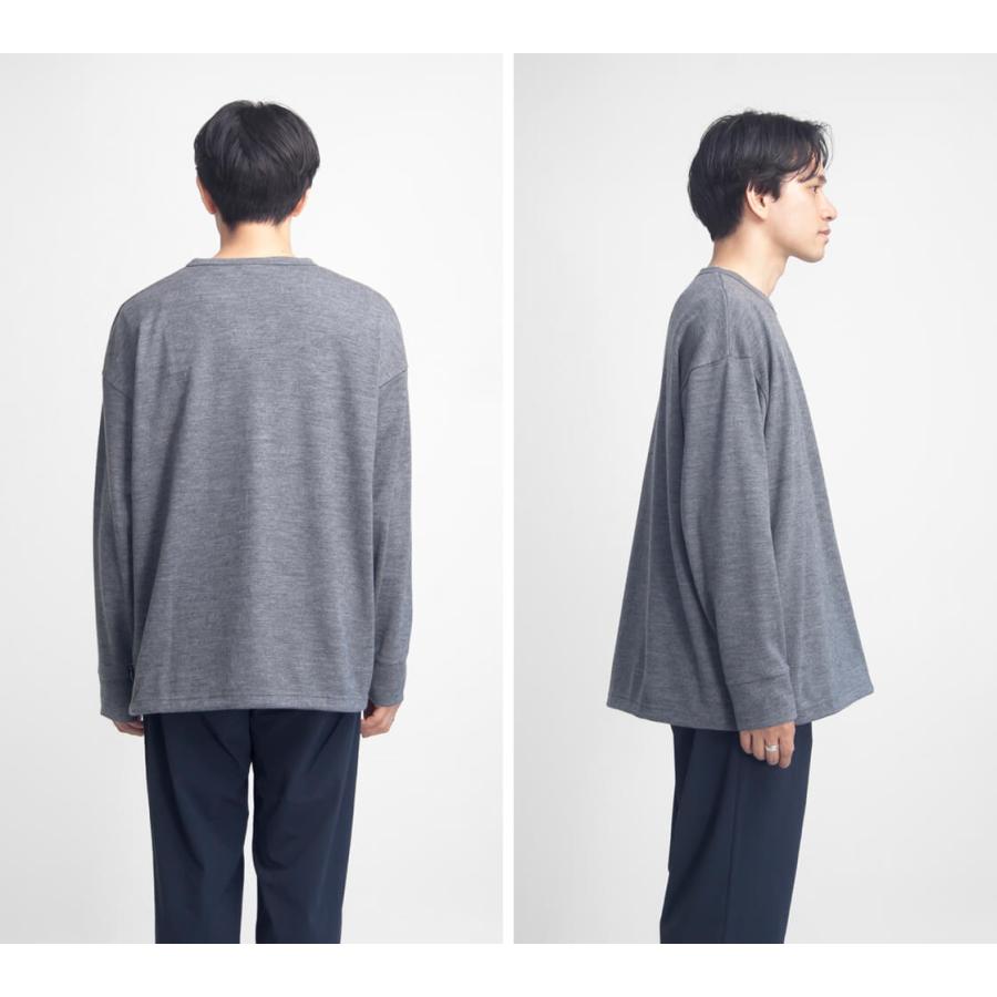 AXESQUIN（アクシーズクイン） ウォッシャブル メリノウール 長袖T