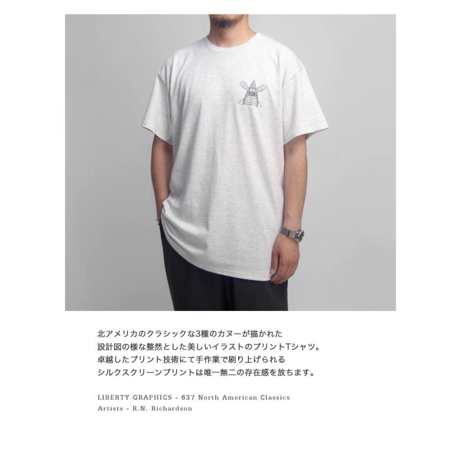 LIBERTY GRAPHICS（リバティグラフィックス） バックプリントTシャツ
