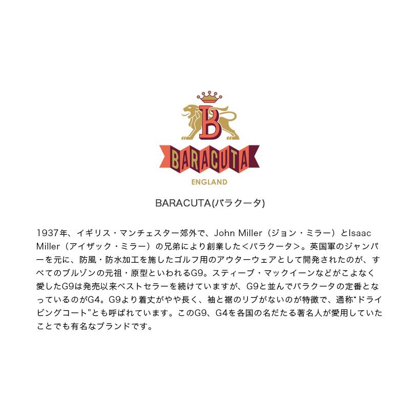 【セール価格】 バラクータ BARACUTA G9 マドラスチェック ハリントンジャケット メンズの画像