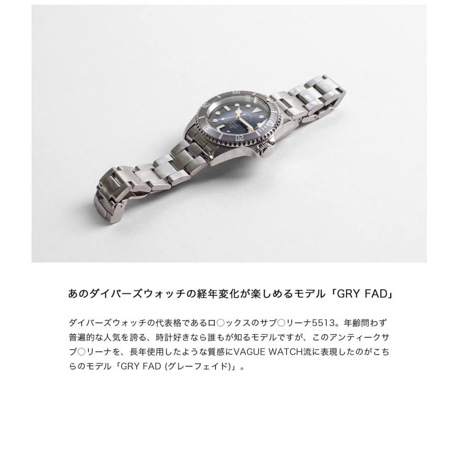 VAGUE WATCH CO. 自動巻き腕時計 VAGUE WATCH Co. ヴァーグウォッチカンパニー GRY FAD 自動巻き
