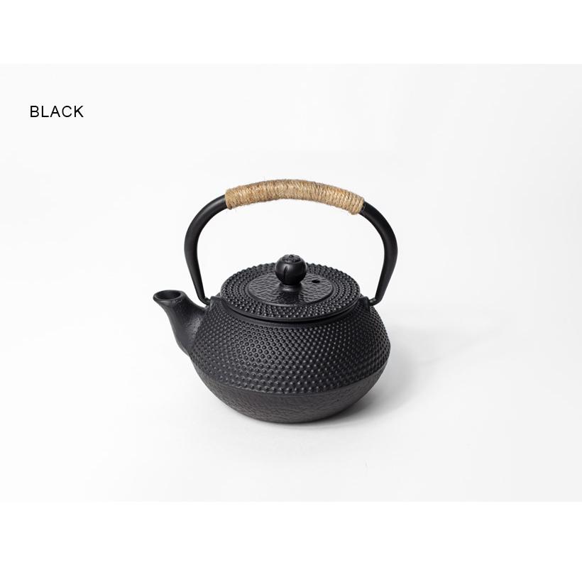 急須 鉄瓶 鉄器 あられ文様 黒 台湾 300ml かわいい おしゃれ : MARC