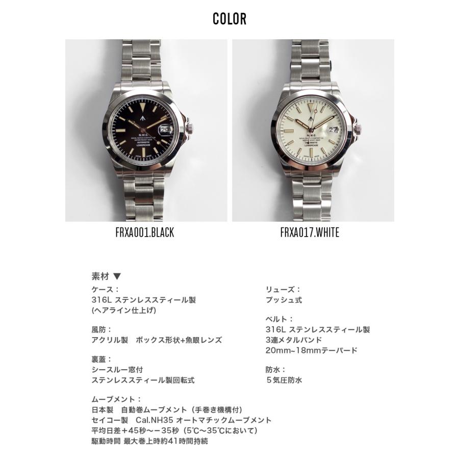 NAVAL WATCH Produced by LOWERCASE ナバルウォッチ 3連メタルバンド 腕時計 自動巻き 日本製 メンズ｜marcarrows｜08