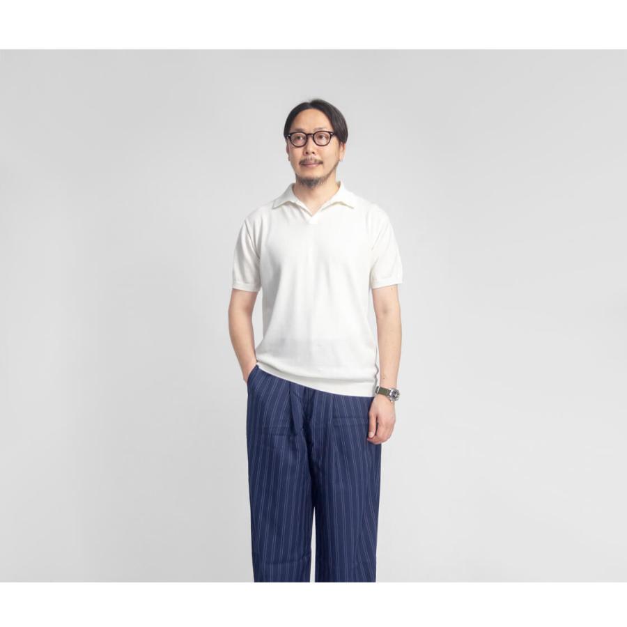 ムーンキャッスル MOONCASTLE アイスコットン スキッパーニット