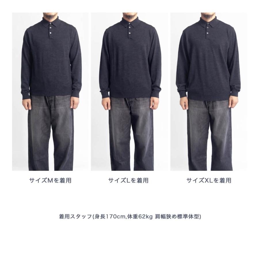 ムーンキャッスル MOONCASTLE エクストラファインメリノ 長袖ニット