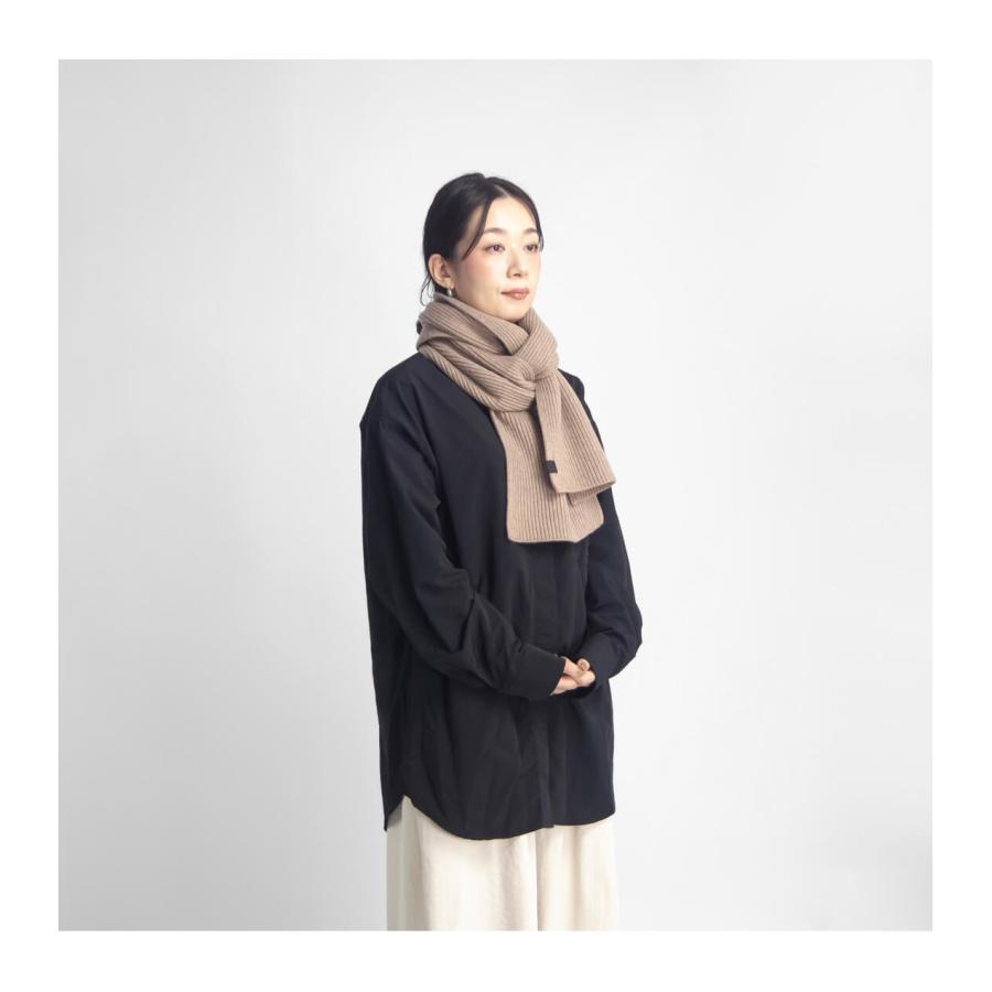 ムーンキャッスル MOONCASTLE カシミヤ100％ 片畔ロングマフラー 別注