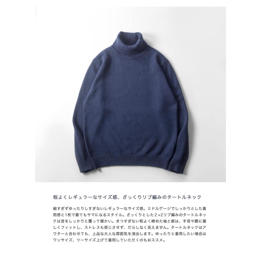 ムーンキャッスル　ウールタートルヘビーウェイト キレイな見た目でヘヴィーなニット/MOONCASTLE(ムーンキャッスル)WOOL