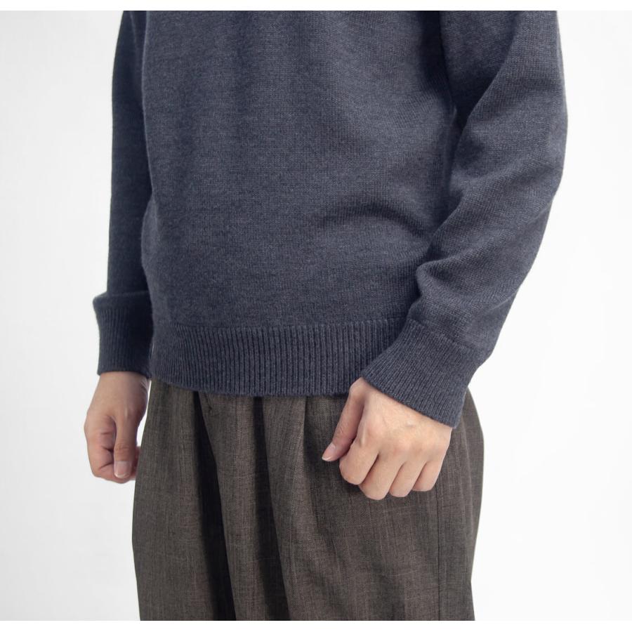 【着用・洗濯1回のみ】ムーンキャッスル　ヘビーメリノウールモックネックニット ムーンキャッスル MOONCASTLE ヘビーウエイト WO8 モックネックニット