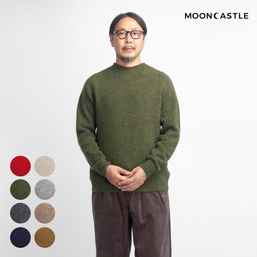 MOONCASTLE（ムーンキャッスル） シェットランド メリノ クルーネック