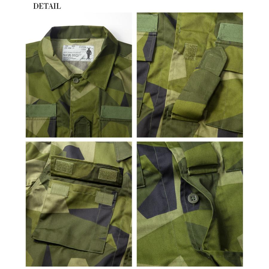 スウェーデン軍実物 M-90L フィールドジャケット スカンジナビアカモ スウェーデン軍 M90L M90カモフィールドジャケット