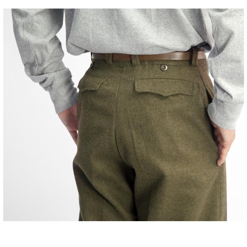 フランス軍 M-52 ワンタックウールトラウザーズ デッドストック メンズ