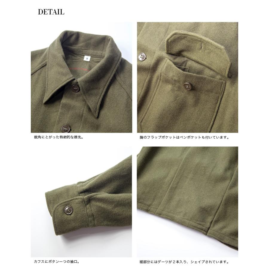 米軍 US.ARMY 1950年代 デッドストック ウールシャツ OG-108 メンズ