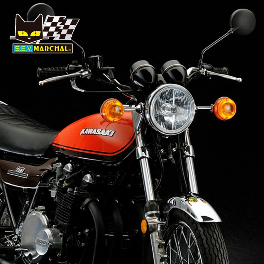 Z2 Z400FX Z650F マーシャルヘッドライト722・702スタールクス 白