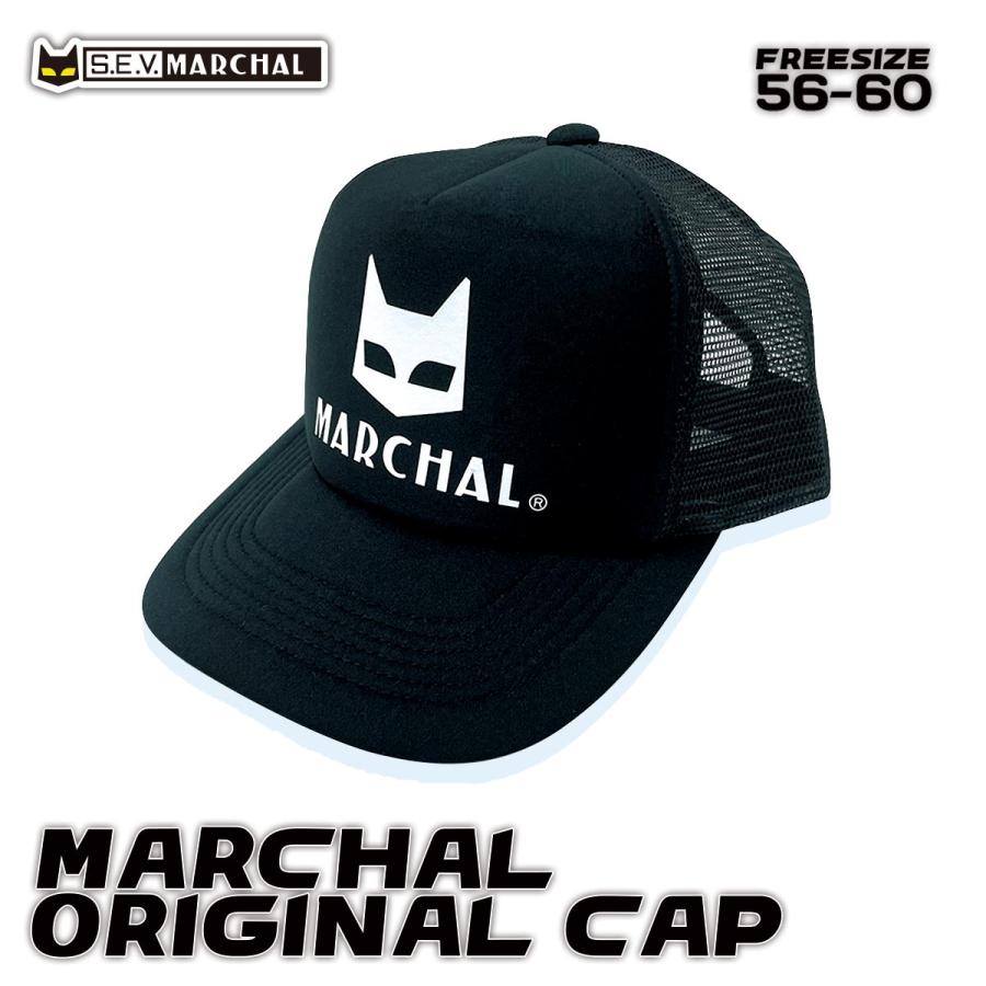 MARCHAL（マーシャル） マーシャルオリジナル キャップ ロゴ 黒×黒