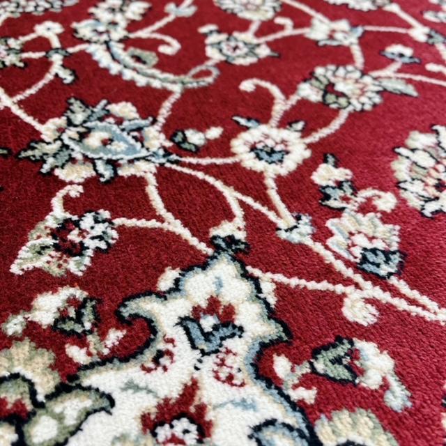 ベルギー製 ラグ マット モリヨシ PALACE パレス 195×195cm 2帖 ワイン