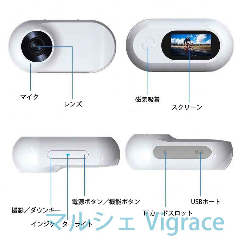 アクションカメラ 小型アクションカメラ 32GB 64GB 128GB TFカード付き