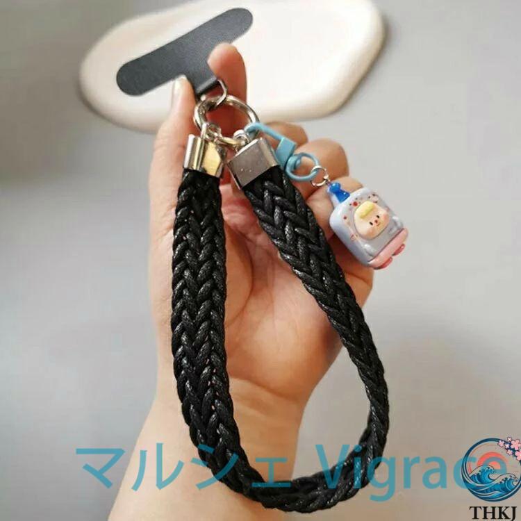 パラコード ハンドストラップ 推しカラー ショートストラップ スマホ用