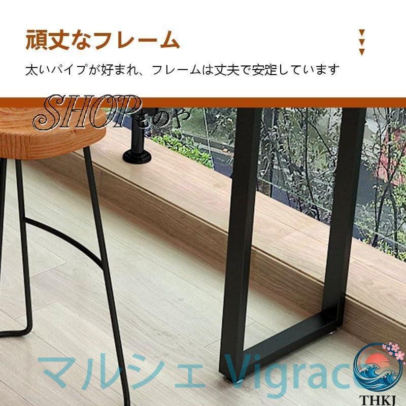 カウンターテーブル ハイテーブル バーカウンターテーブル おしゃれ 木製 ダイニングテーブル 簡単な組み立て ハイテーブル 高さ105cm バーテーブ 頑丈な脚 リビ