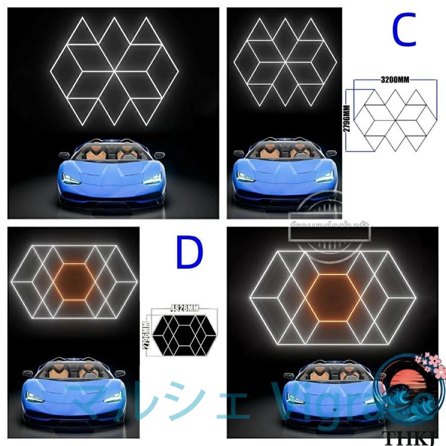 ハニカムライト ヘキサゴンライト LED 高輝度 ガレージ用六角形LEDライト 6500K 純白色光_13