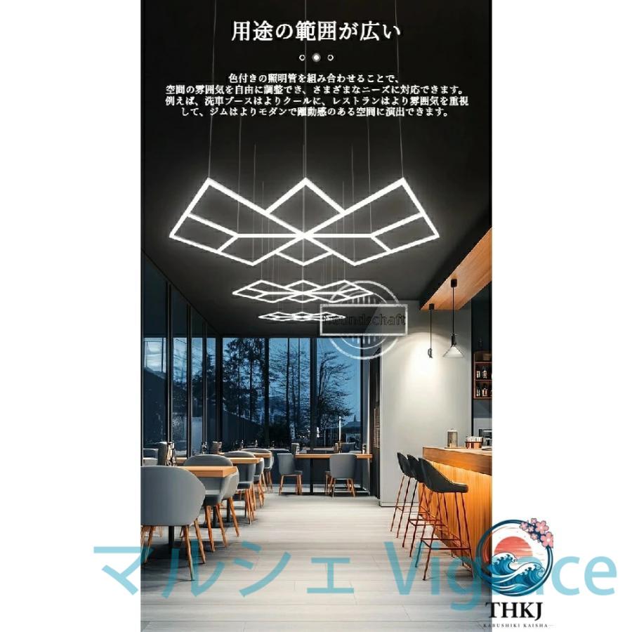 ハニカムライト ヘキサゴンライト LED 高輝度 ガレージ用六角形LEDライト 6500K 純白色光_7