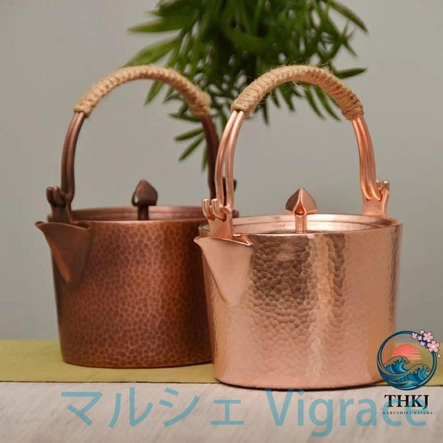 純銅製 ケトル 1L 銅やかん 増粘 ティーポット コーヒーポットの画像