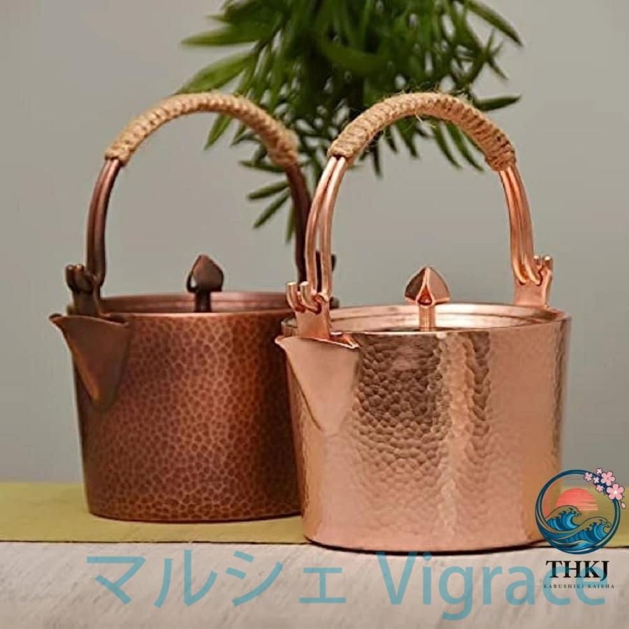 純銅製 ケトル 1L 銅やかん 増粘 ティーポット コーヒーポットの画像