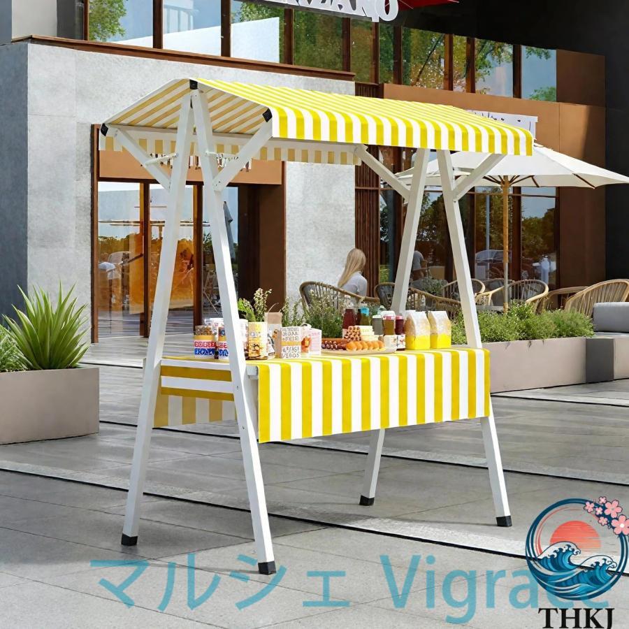 屋台ブース 折りたたみ式屋台 仮設屋台セット 鉄製 軽量 耐荷重150kg