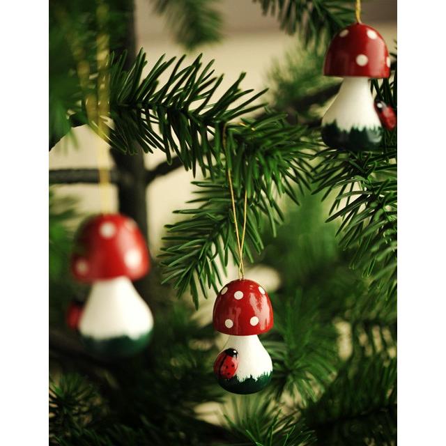 オーナメント ハッピーきのこ 3個セット : メルヒェン Yahoo!店 - 通販