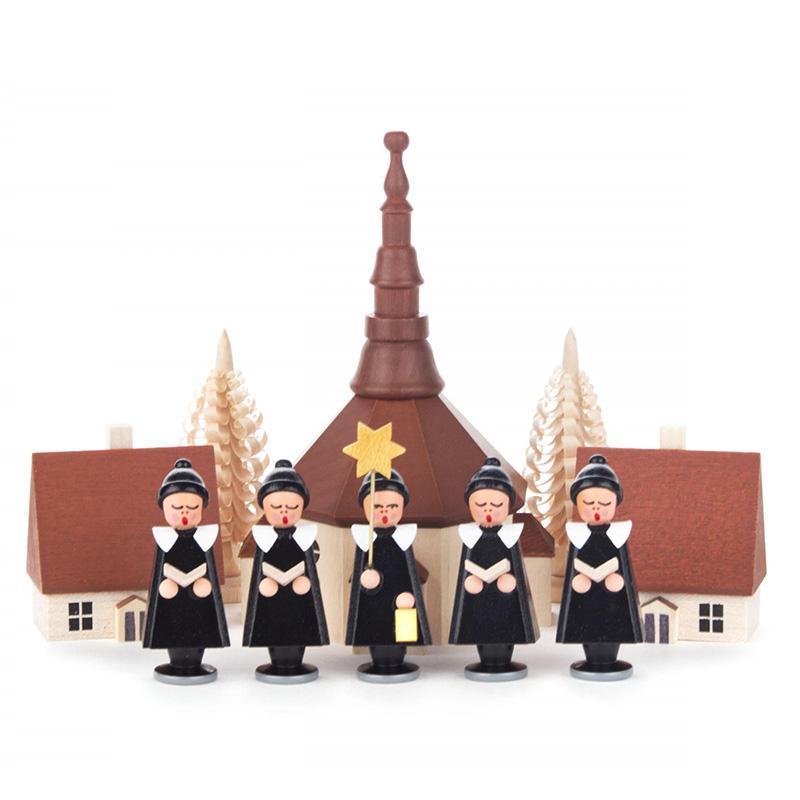 聖歌隊と教会 ブラック」木製 : メルヒェン Yahoo!店 - 通販 - Yahoo