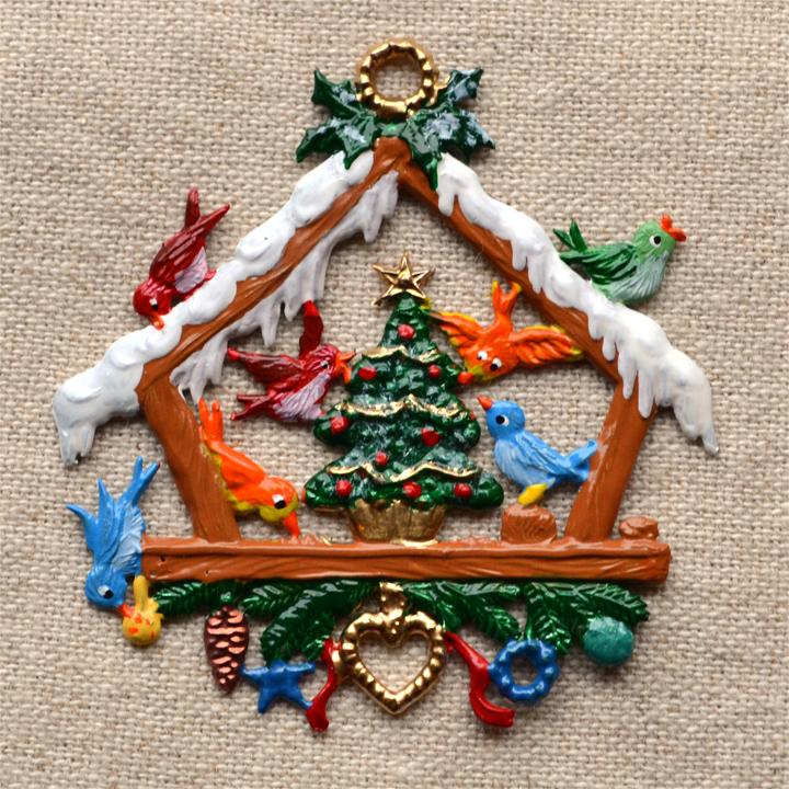 錫飾り 小鳥のリース（ヴィルヘルム・シュヴァイツアー） : メルヒェン