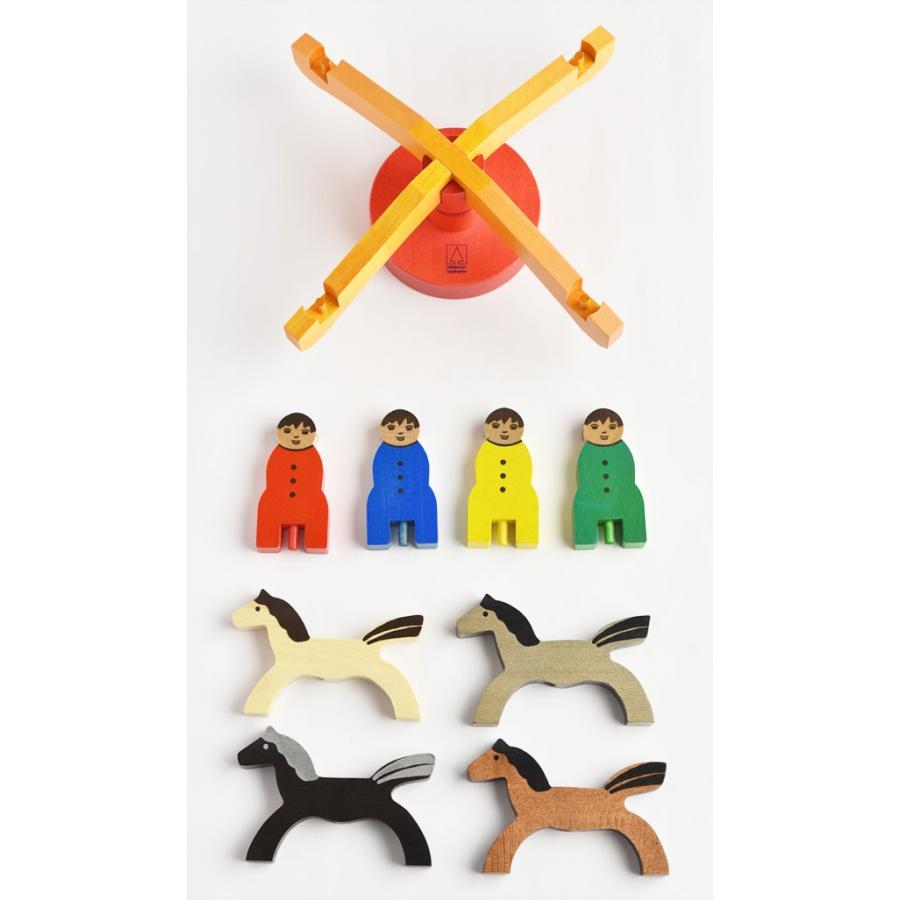 メリーゴーランド 小」 木のおもちゃ 知育玩具 Albisbrunn アルビス