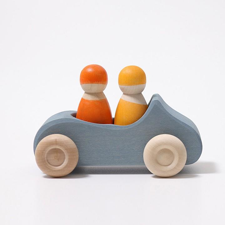 グリムのオープンカー（二人乗り）」グリム社 木のおもちゃ