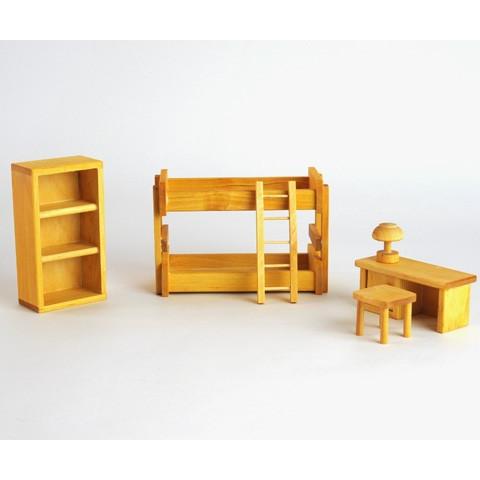a*n様 ドライブラッター社　子供部屋セット　木製ドールハウス　家具3点セット 子ども部屋セット」ドールハウス 家具 木製玩具 ドライ