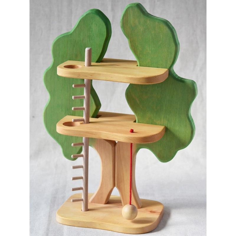 デコアの小さなツリーハウスドールハウス 木製玩具 デコア社 ドイツ
