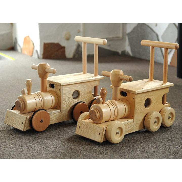 汽車ぽっぽ（プラスティックタイヤ）」木のおもちゃ 乗り物 : toy07-02