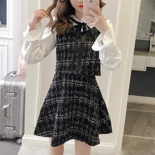 S M L ツイード ガーリーワンピース 中学生 高校生 大学生 Ol 社会人 メルヘンローズ 春 夏 秋 冬 0807 Marchen Rose 通販 Yahoo ショッピング