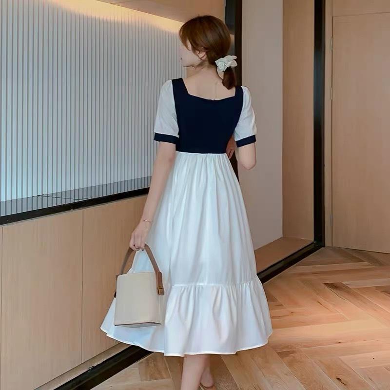 S M L Xl バイカラー 半袖 ハイウエスト ロングワンピース ドール レディース ガーリー 中学生 高校生 大学生 Ol 社会人 主婦 メルヘンローズ 春 夏 秋 冬 07 Marchen Rose 通販 Yahoo ショッピング