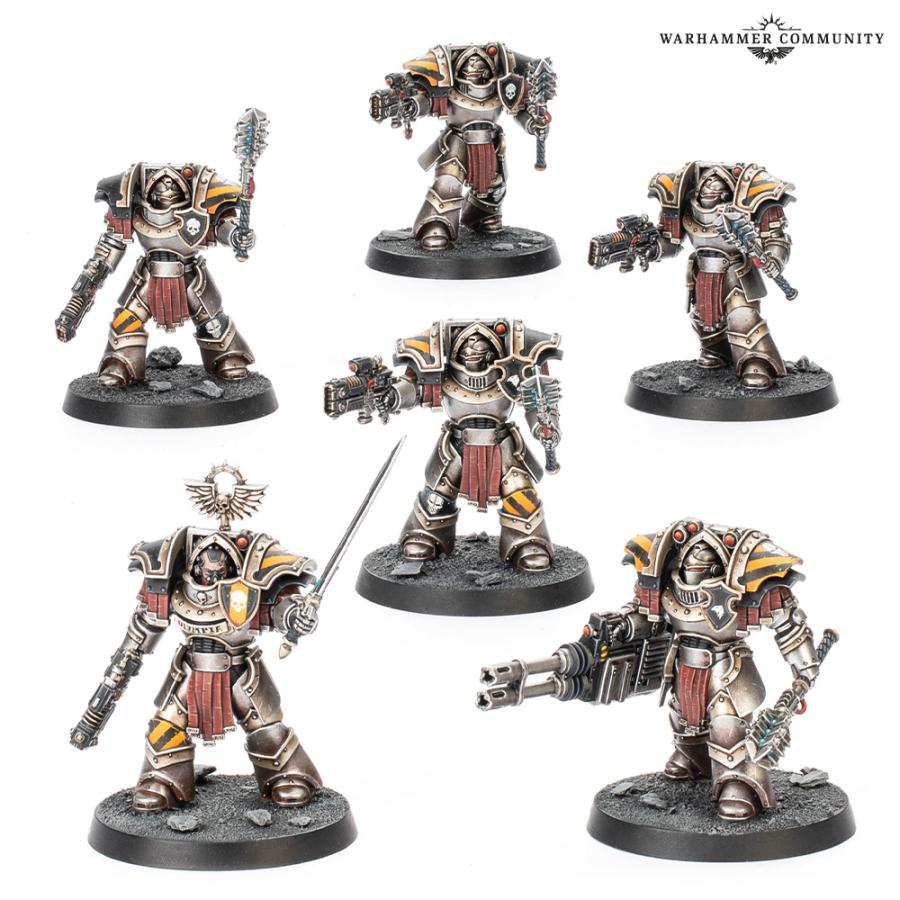 【2026年3月7日発売】【新品】レギオネス・アスタルテス：カタクラフティ・ターミネイター・パワーモール (31-144) (Cataphractii Terminators Power Mauls)の画像